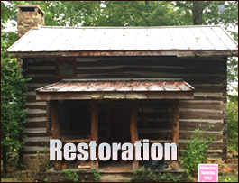 Historic Log Cabin Restoration  Floyd County, Georgia